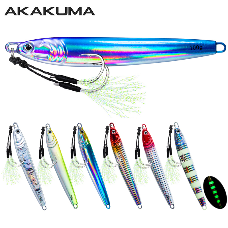Fishing Lure Spoon - 7 pçs 40g 60g 80g 100g
