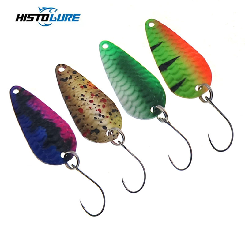 Fishing Lure Spoon - Pesca truta colher único gancho fiação