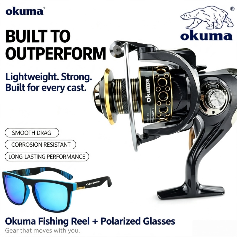 Abu Garcia Reel Max - Carretilha de Pesca OKUMA, Carretilha de