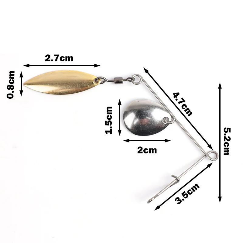 Outhit 5 pçs 2.5g spinner isca - Fishing Lure Buzzbait avaliação e preço