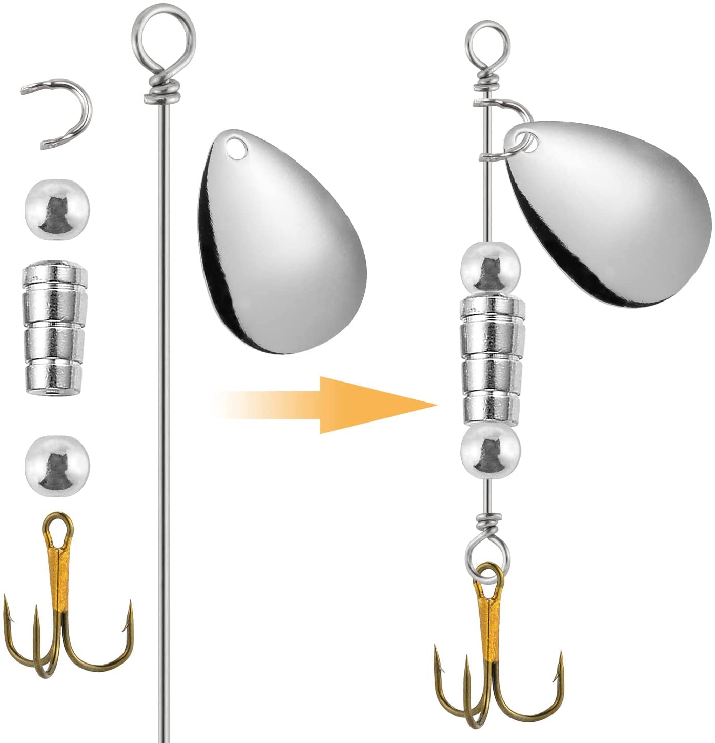 30/100 pçs tokyo rig spinner i - Fishing Lure Spinner avaliação e preço