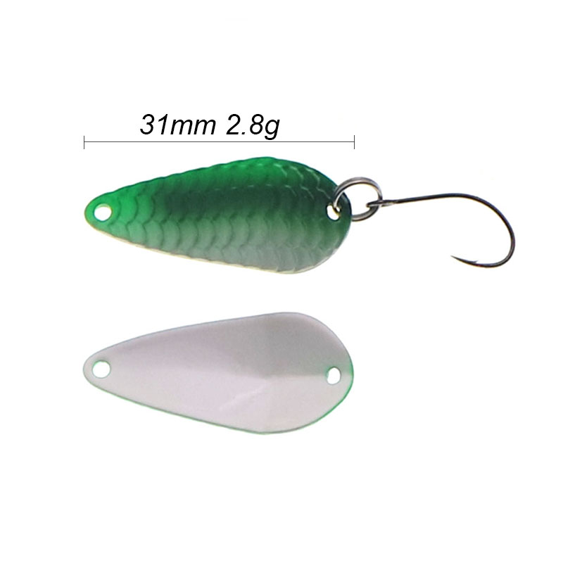 Pesca truta colher único ganch - Fishing Lure Spoon avaliação e preço