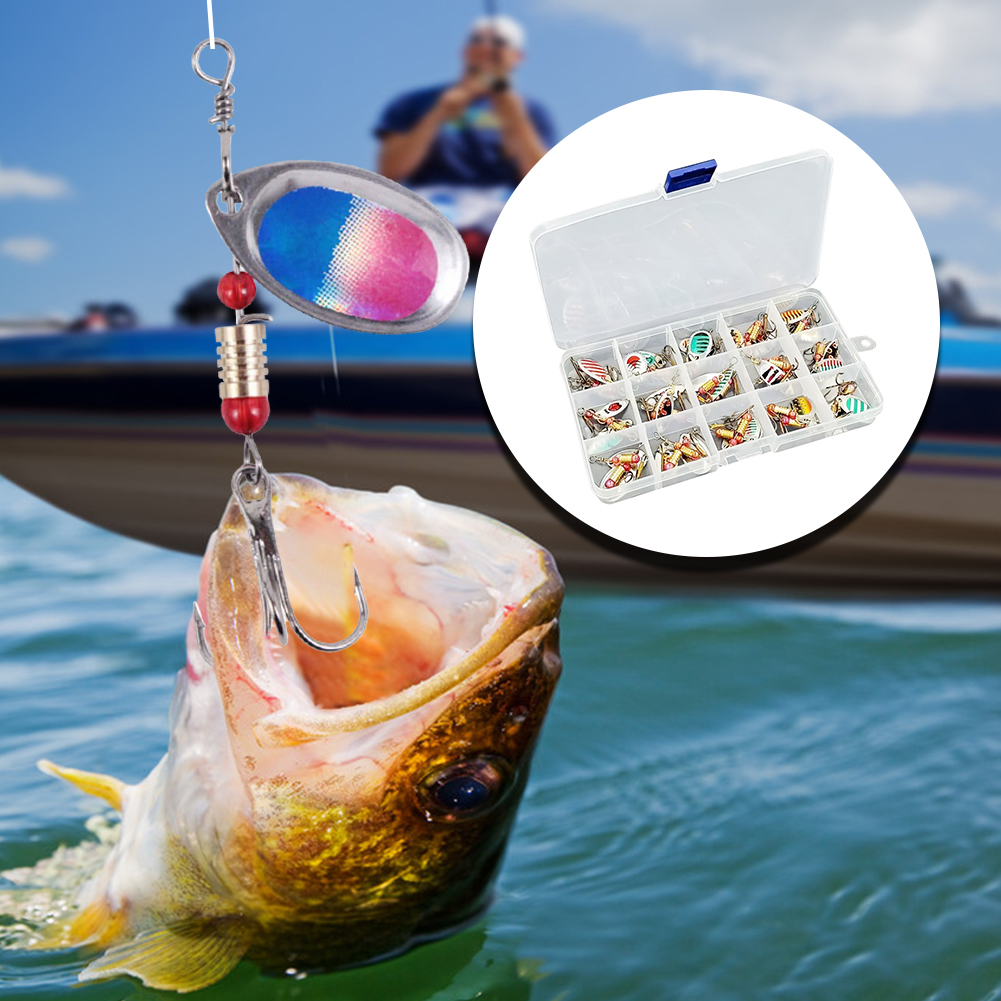 30 Iscas de Pesca Giratórias d - Fishing Lure Spinner avaliação e preço